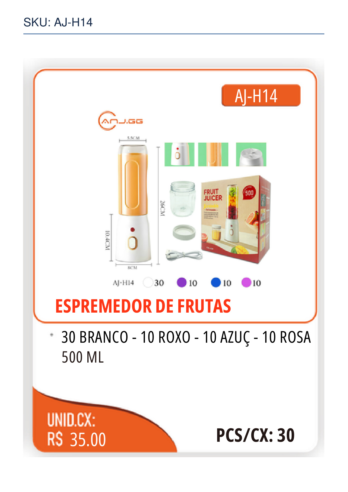 ESPREMEDOR DE FRUTAS