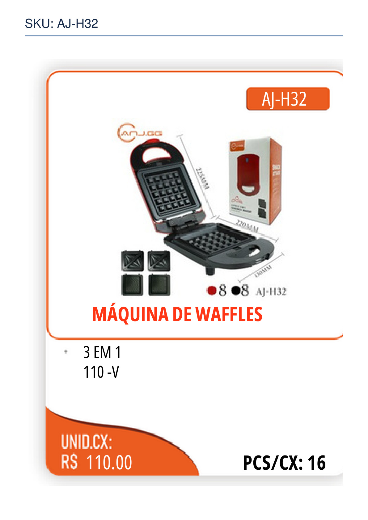 MÁQUINA DE WAFFLES