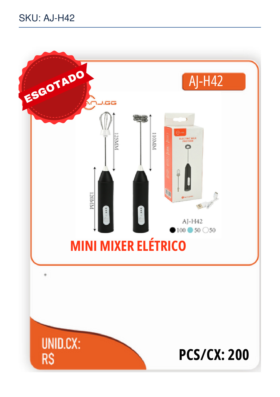 MINI MIXER ELÉTRICO
