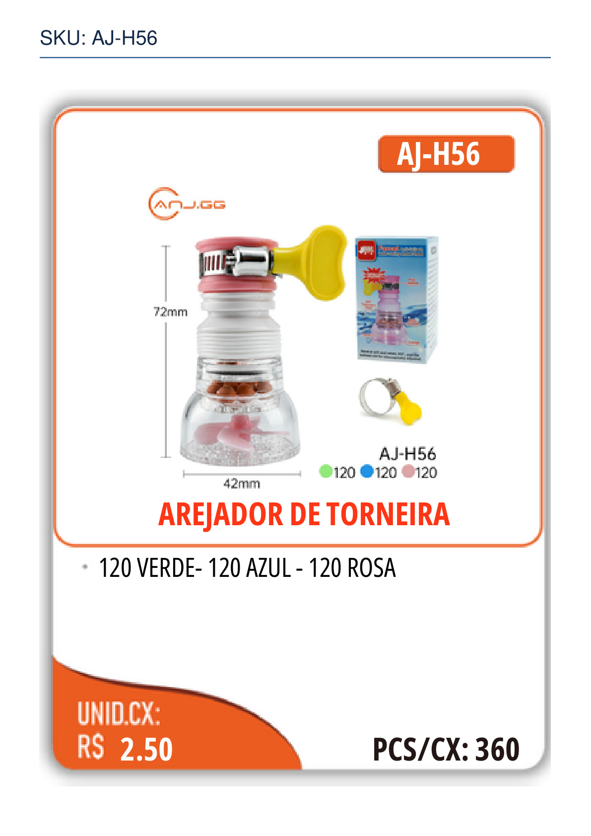 AREJADOR DE TORNEIRA