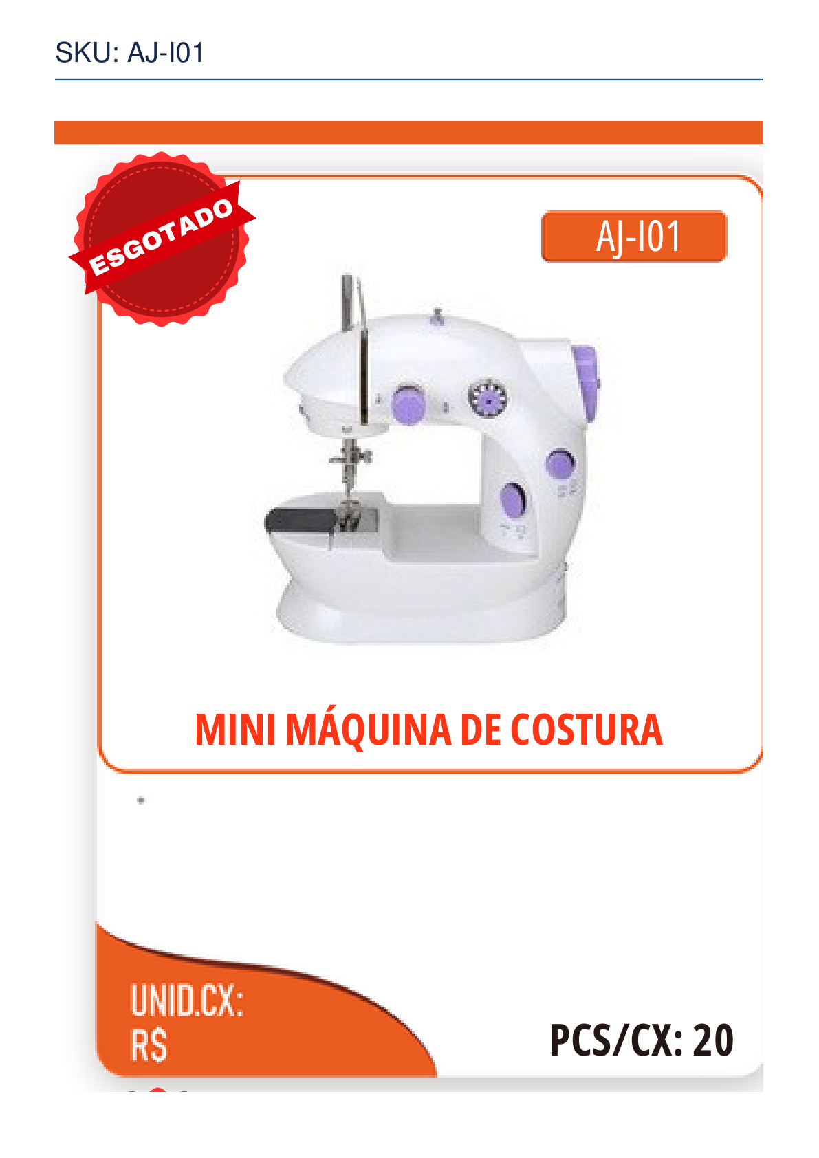 MINI MÁQUINA DE COSTURA