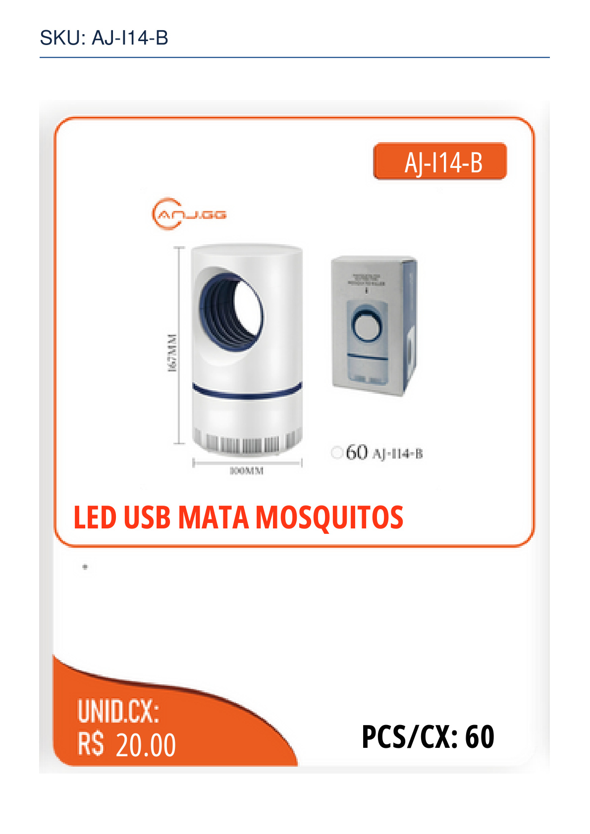 LED USB MATA MOSQUITOS