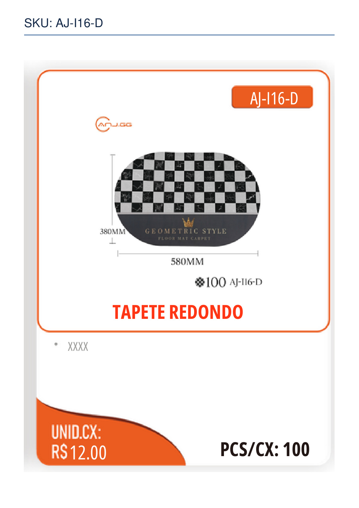 TAPETE REDONDO