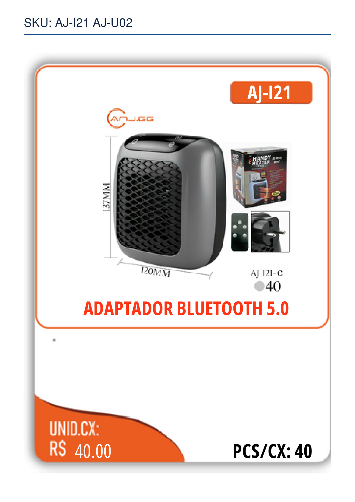 MINI AQUECEDOR