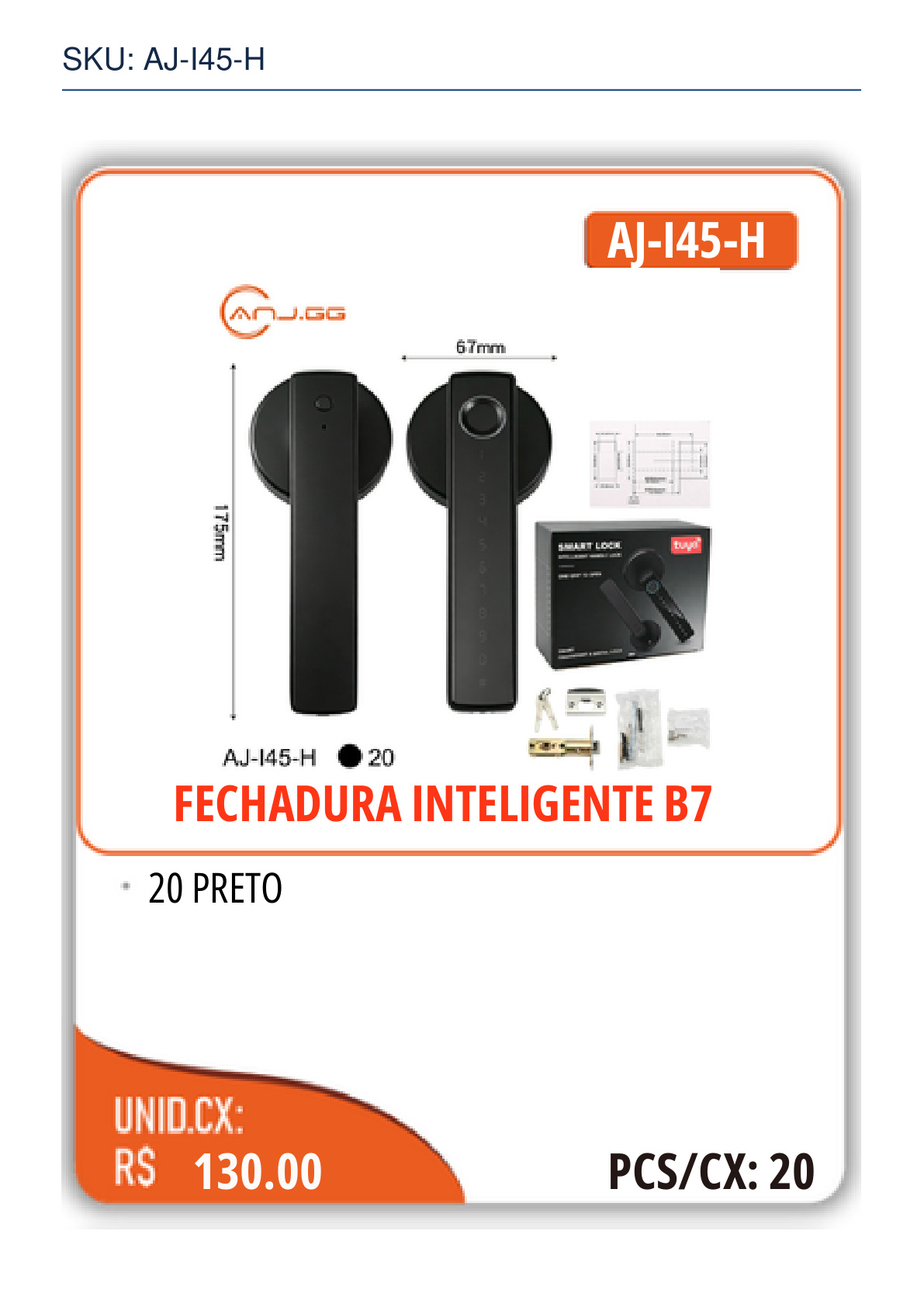 FECHADURA INTELIGENTE B7