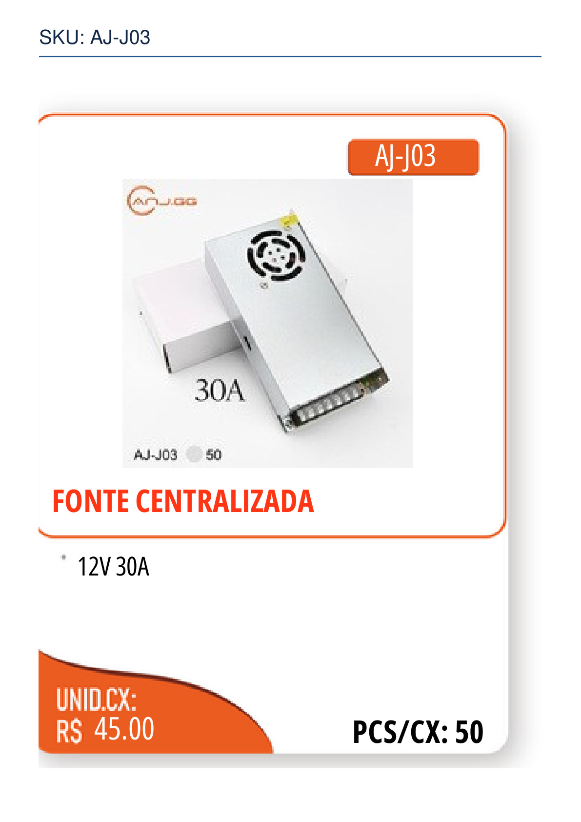 FONTE CENTRALIZADA