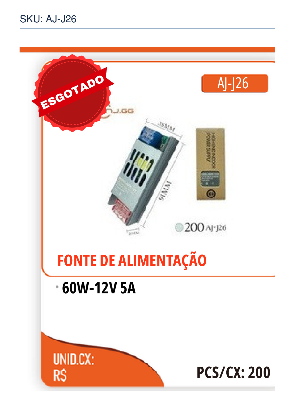 FONTE DE ALIMENTAÇÃO