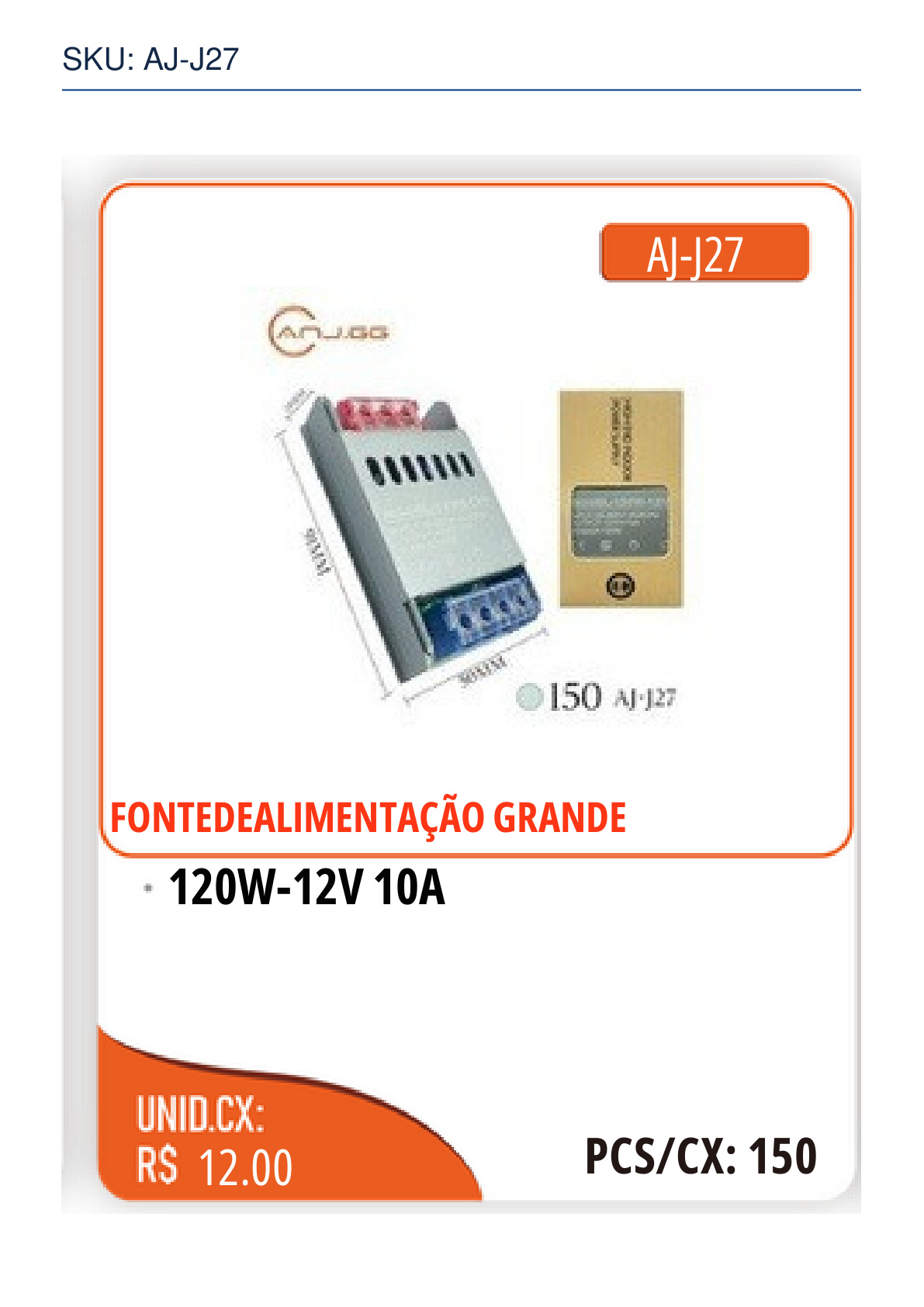 120W-12V 10A