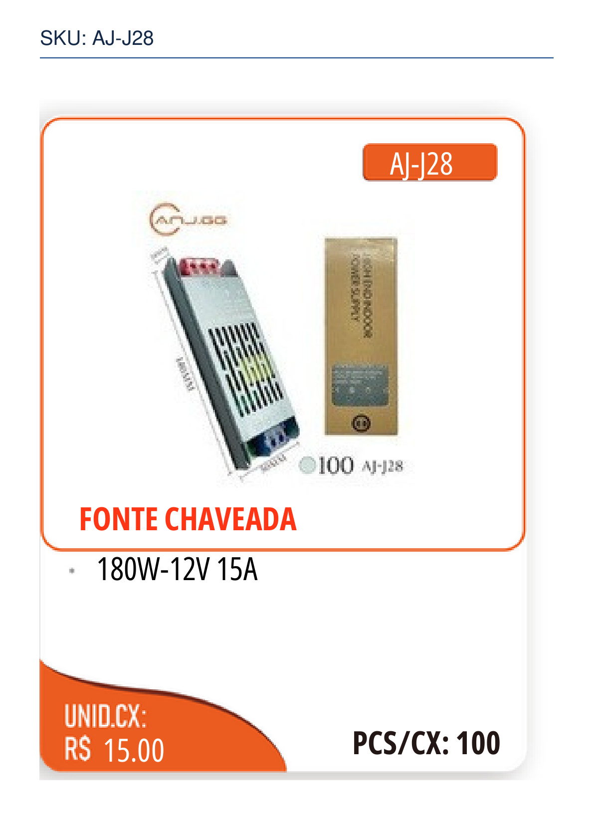 FONTE CHAVEADA