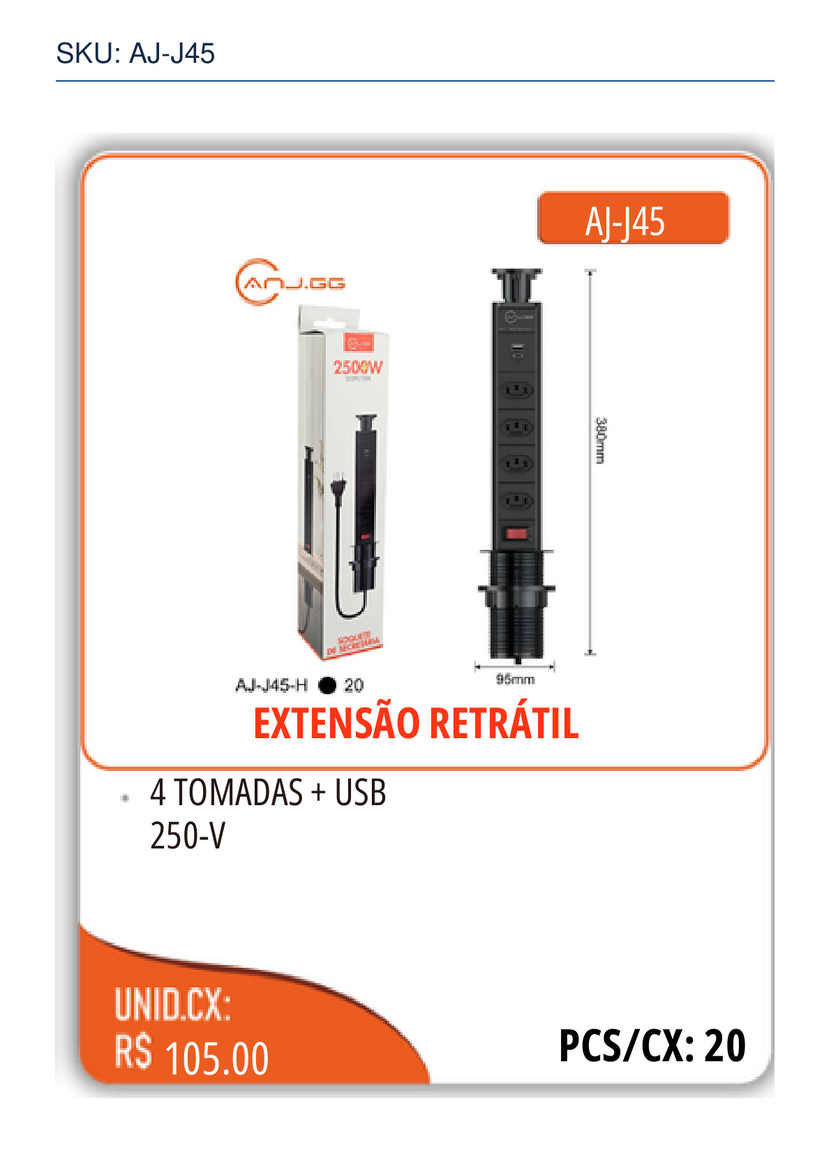 EXTENSÃO RETRÁTIL