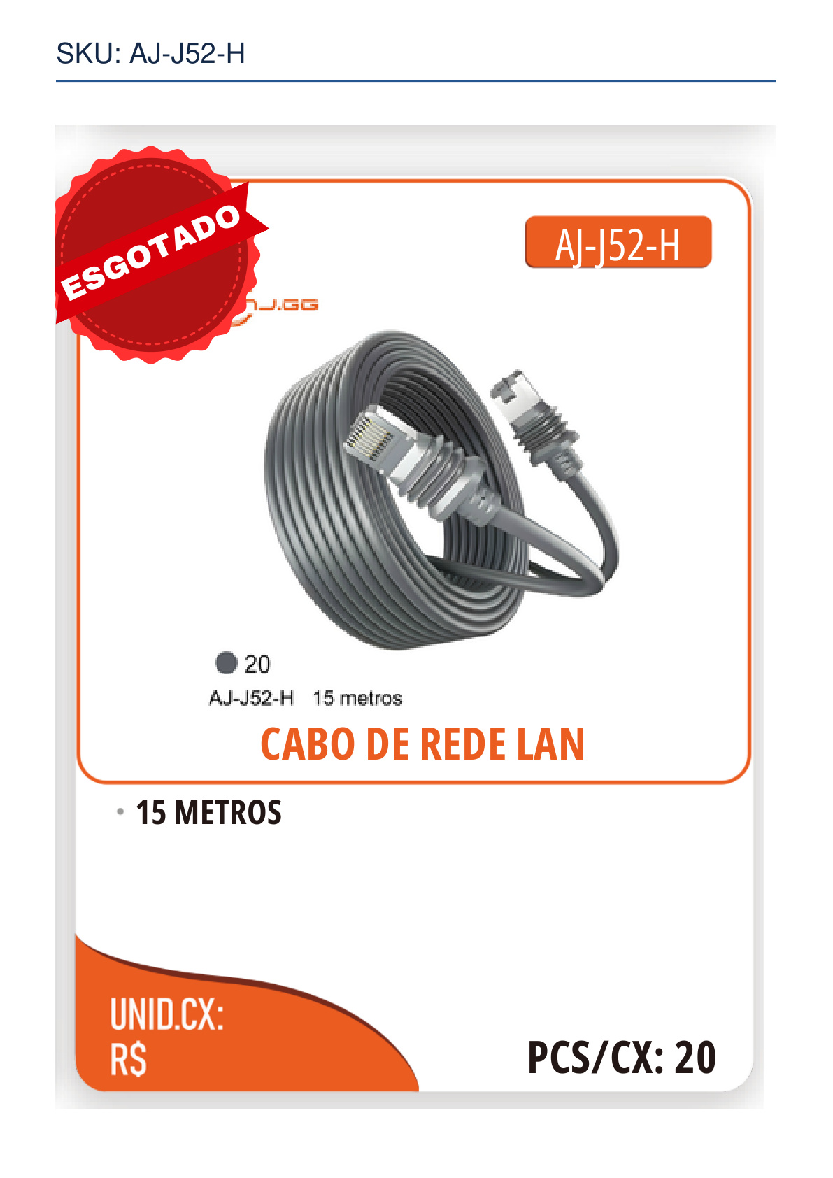 CABO DE REDE LAN