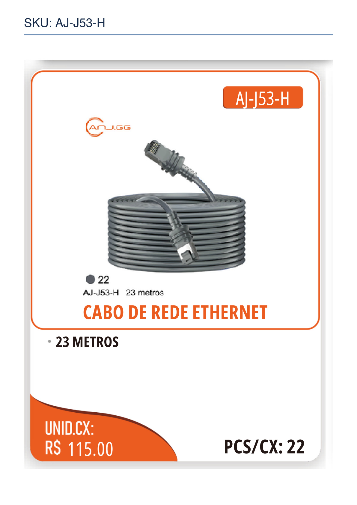 CABO DE REDE ETHERNET