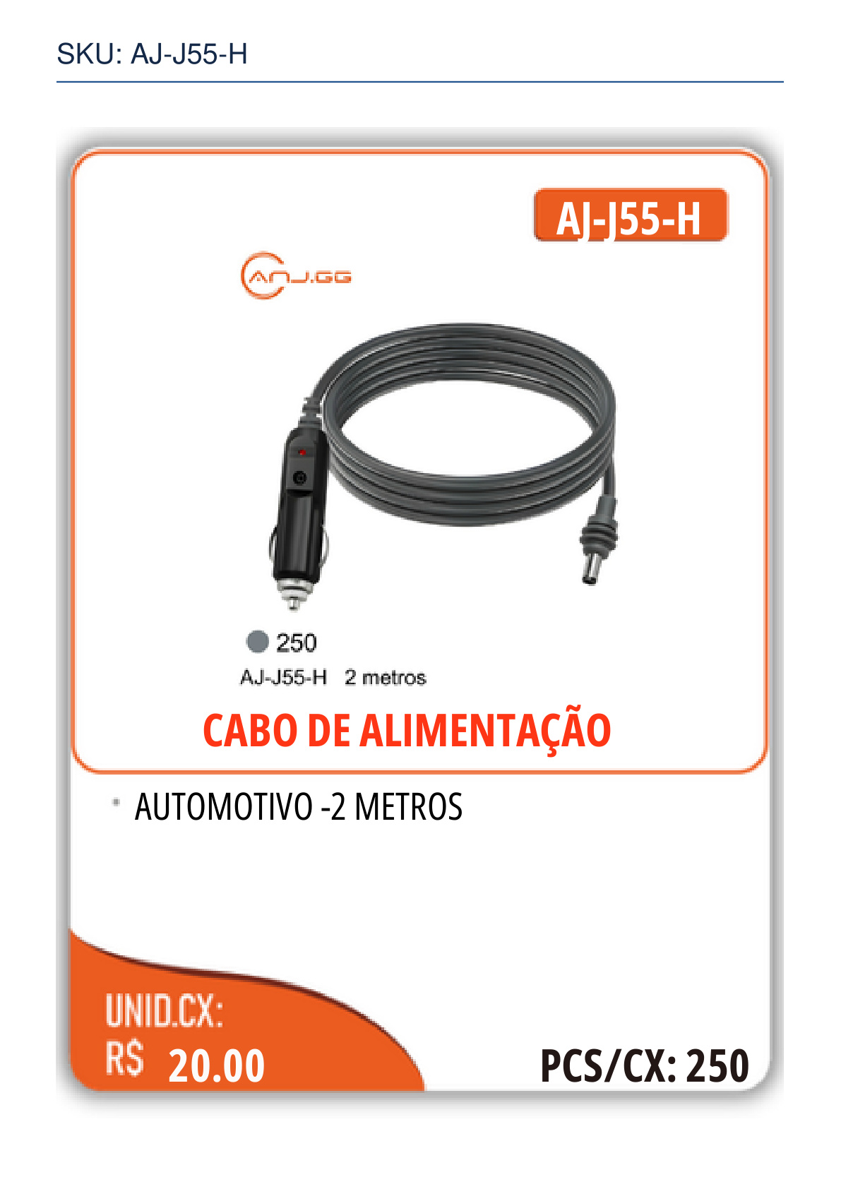 CABO DE ALIMENTAÇÃO