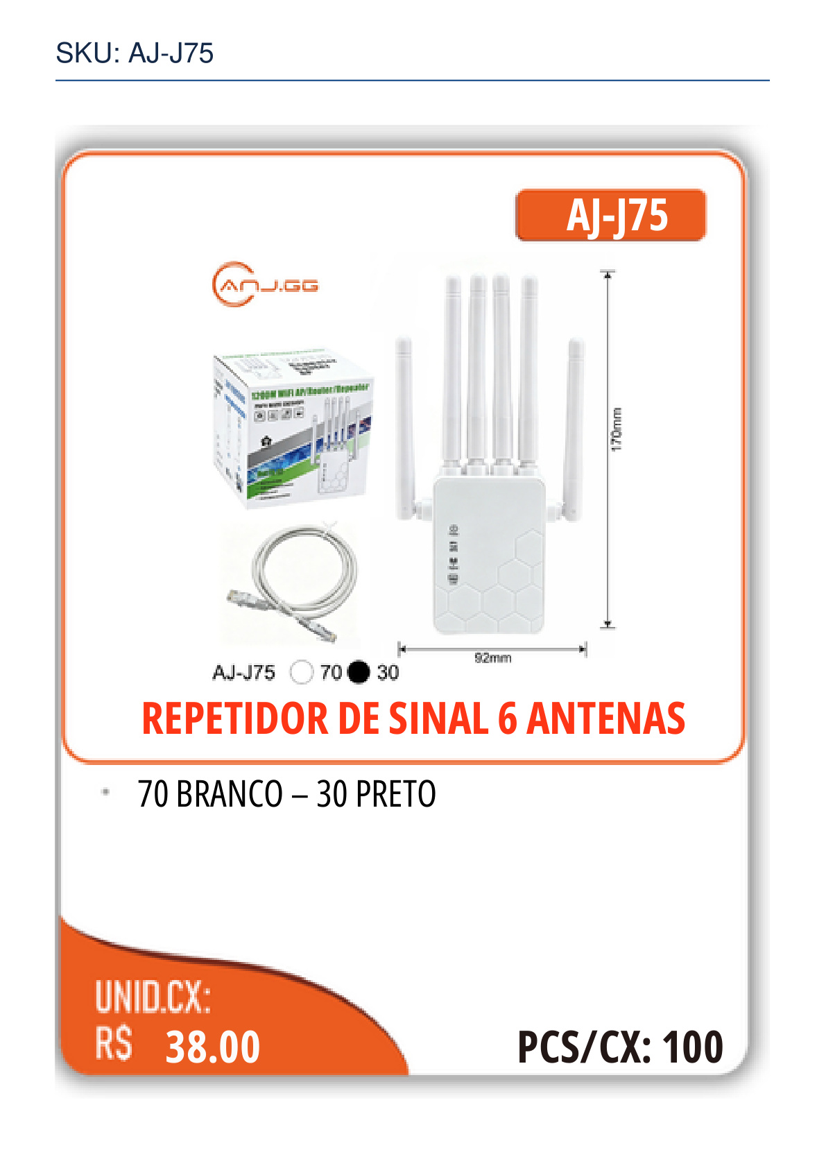 REPETIDOR DE SINAL 6 ANTENAS