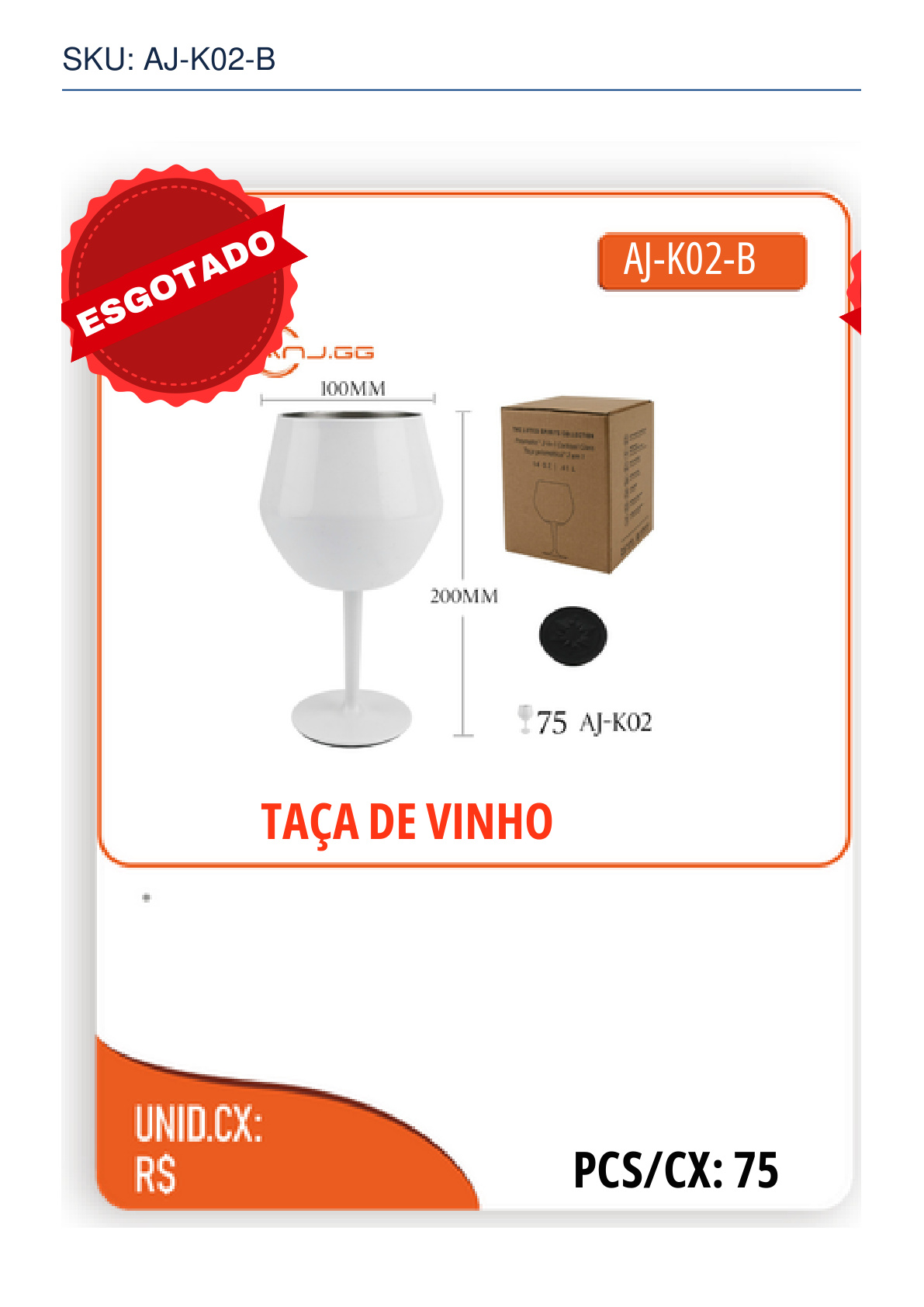 TAÇA DE VINHO