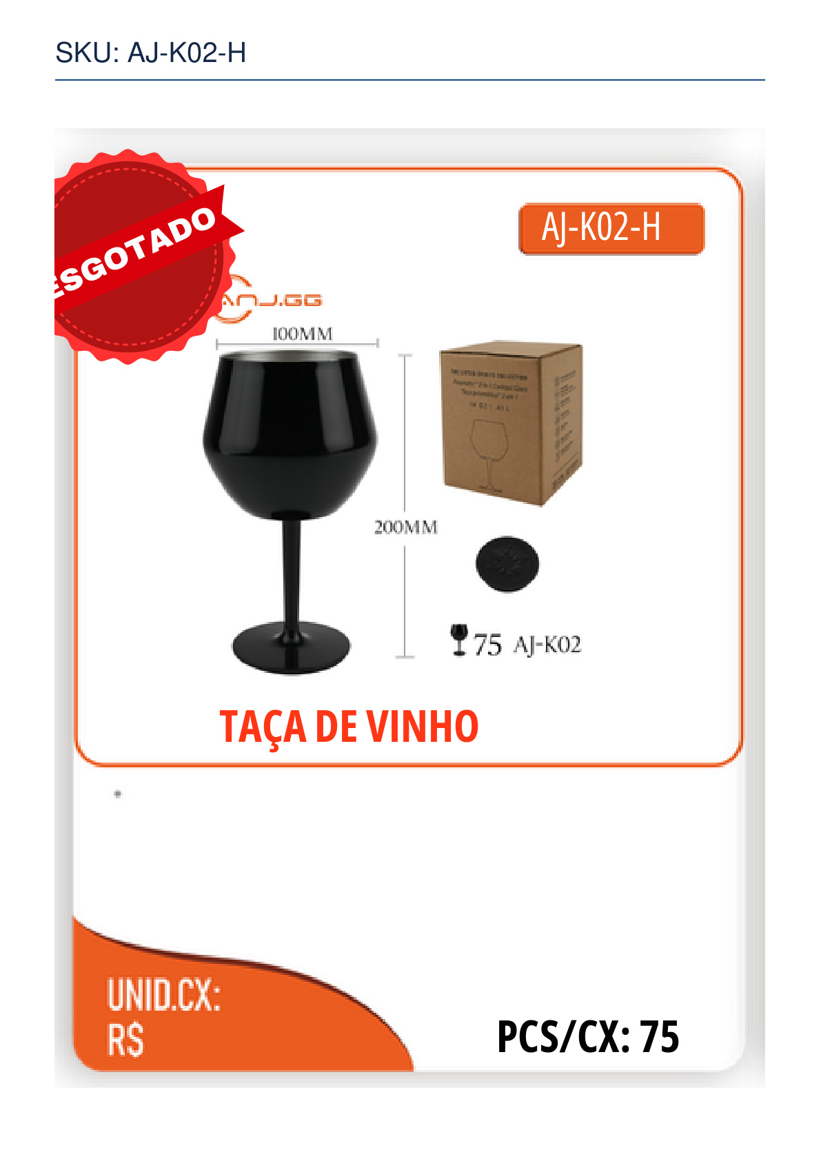 TAÇA DE VINHO