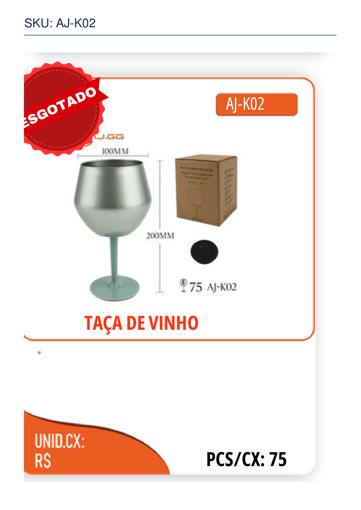 TAÇA DE VINHO