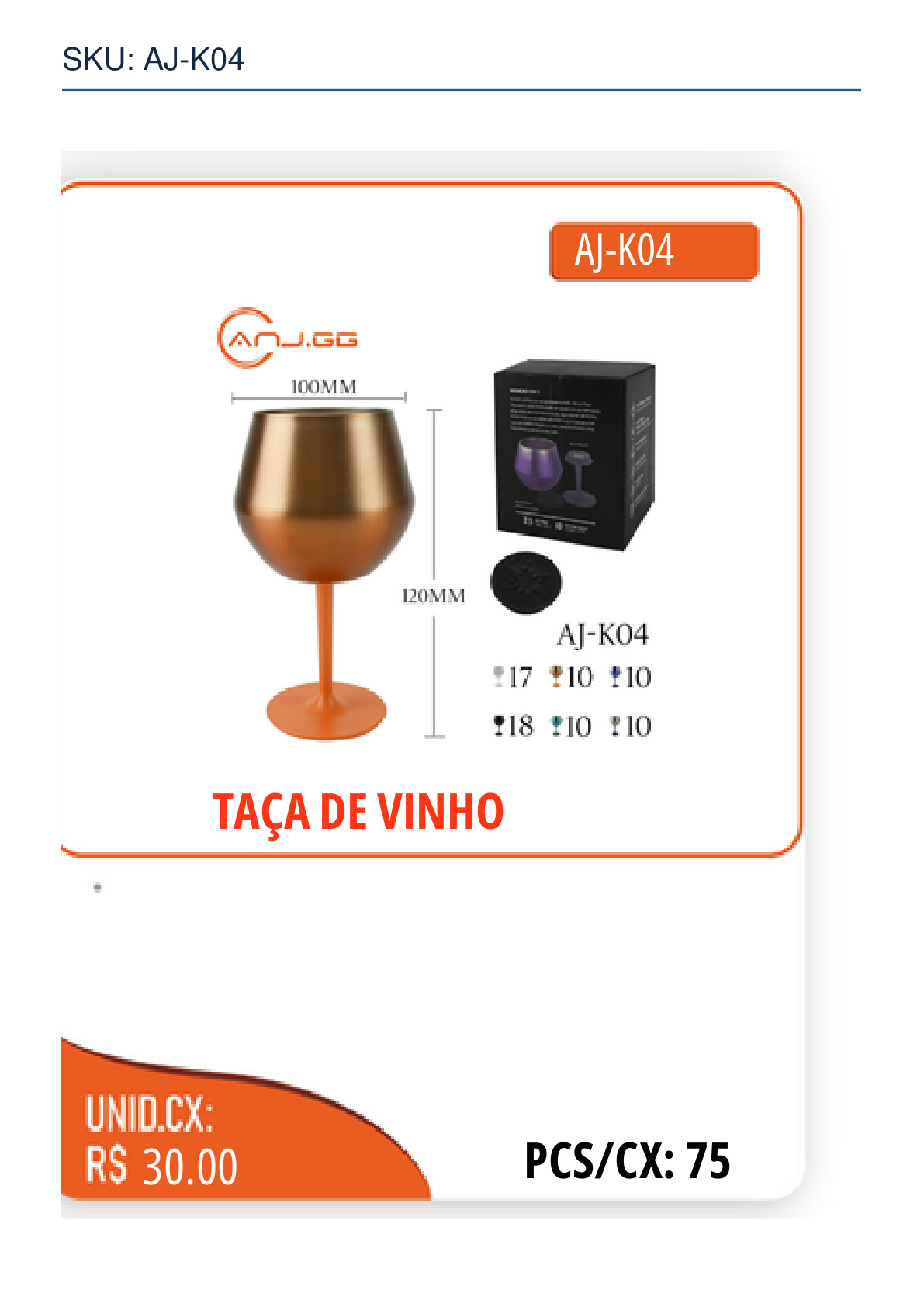 TAÇA DE VINHO