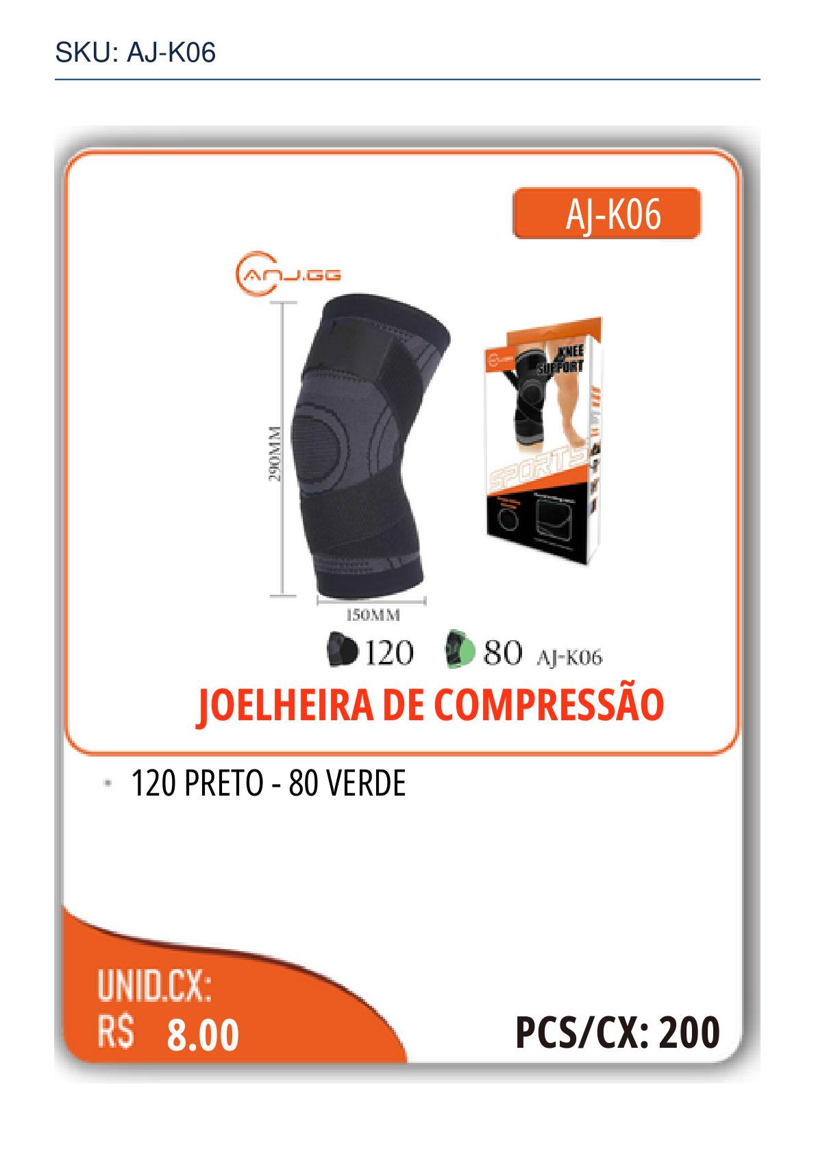 JOELHEIRA DE COMPRESSÃO