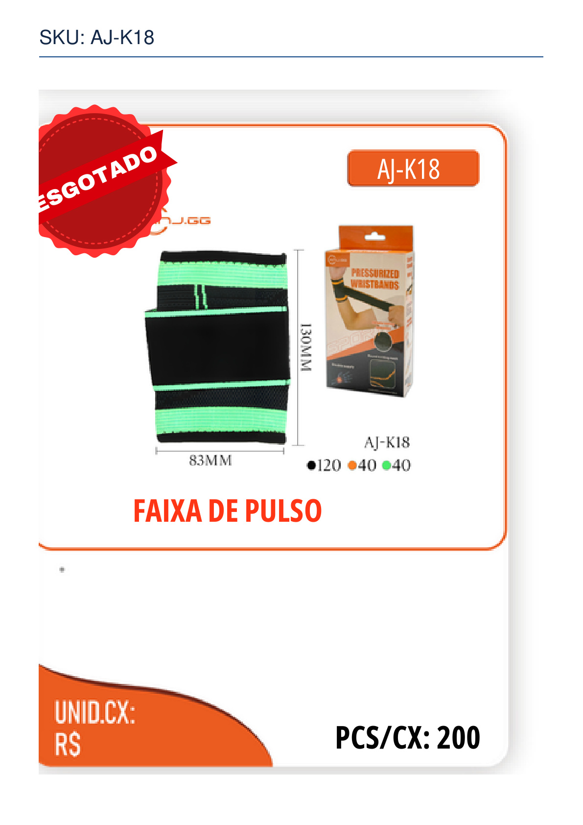 FAIXA DE PULSO