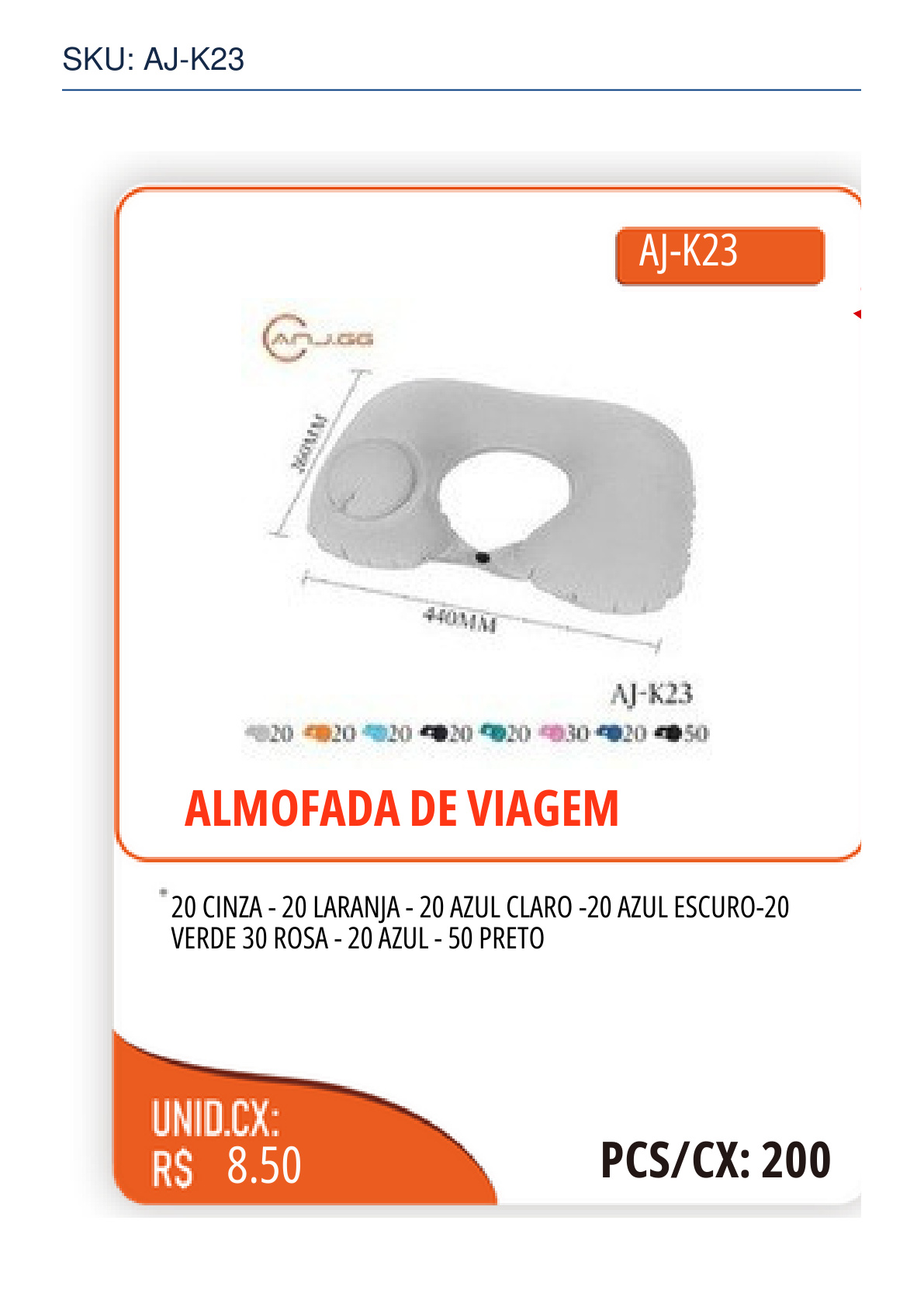 ALMOFADA DE VIAGEM