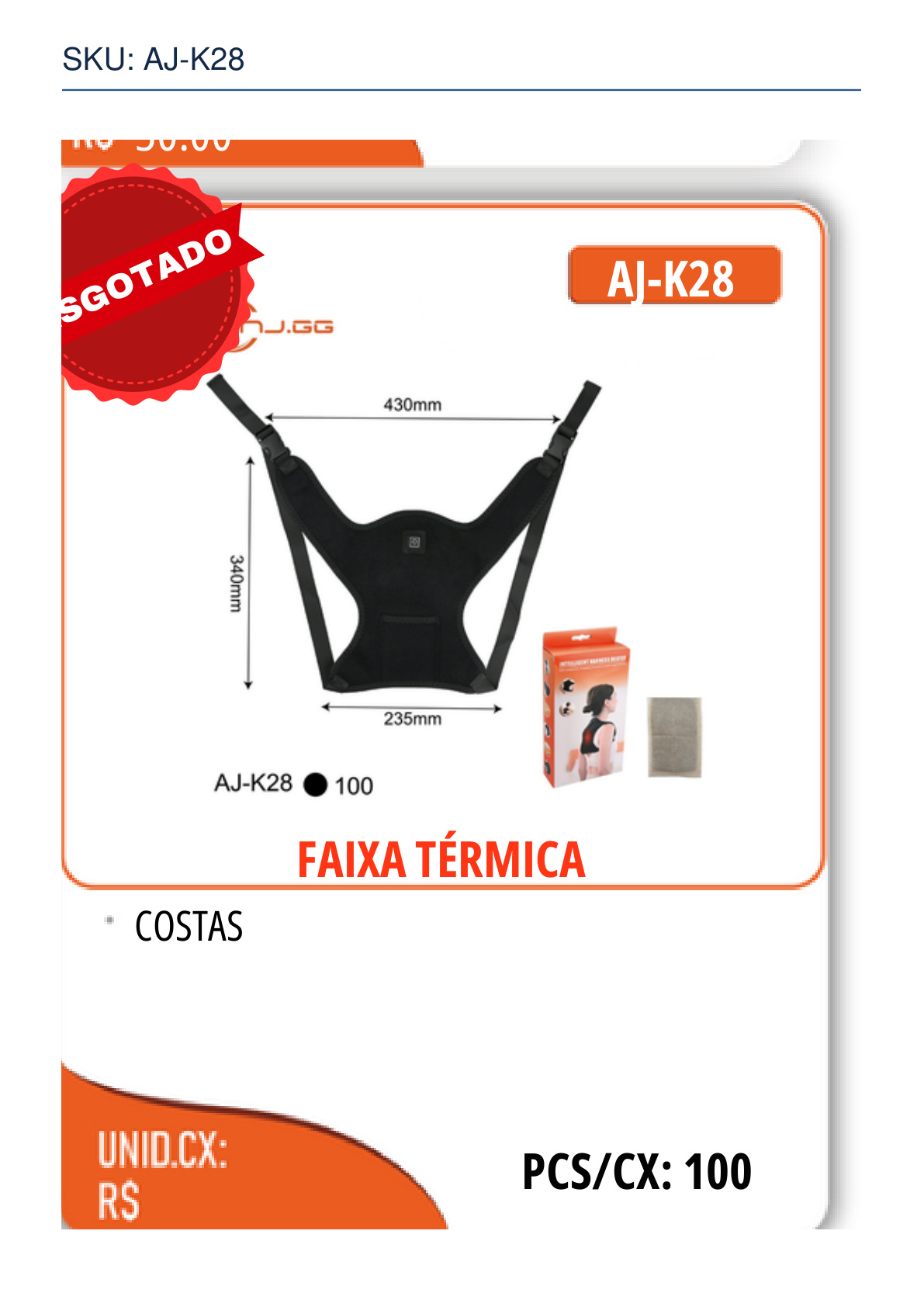 FAIXA TÉRMICA