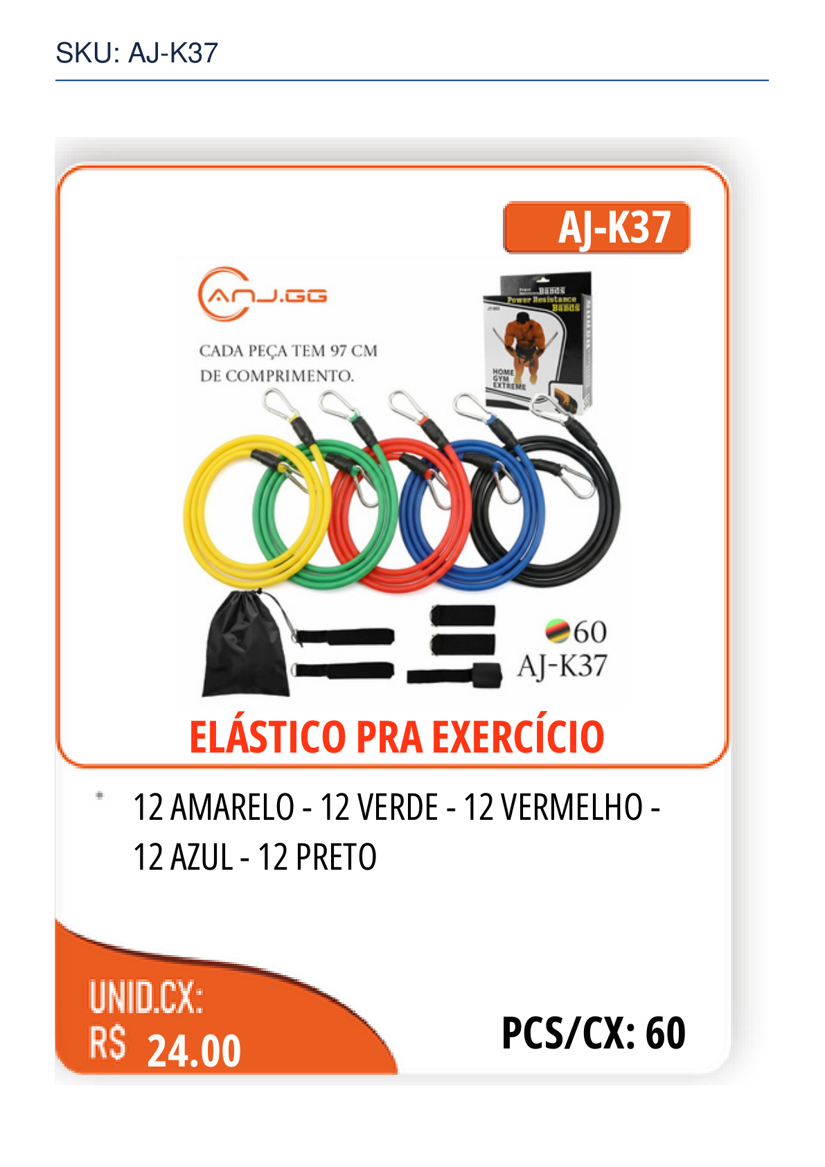ELÁSTICO PRA EXERCÍCIO