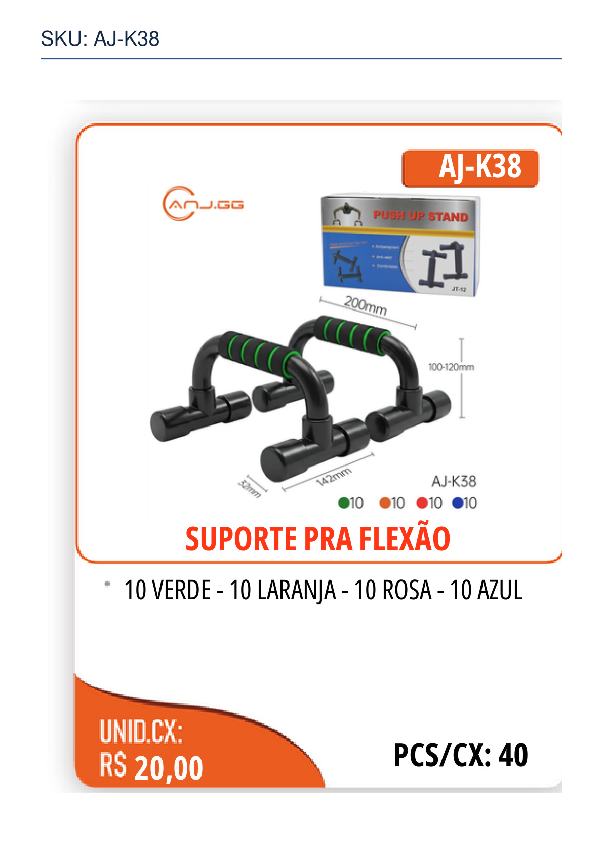 SUPORTE PRA FLEXÃO