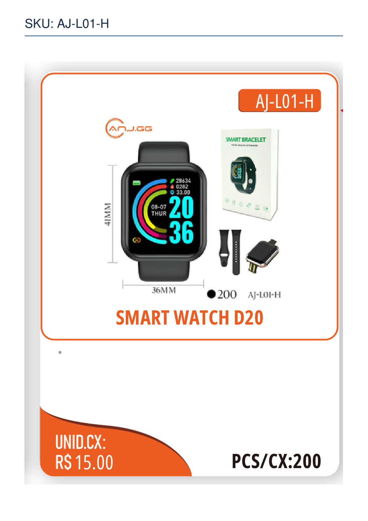 SMART WATCH D20
