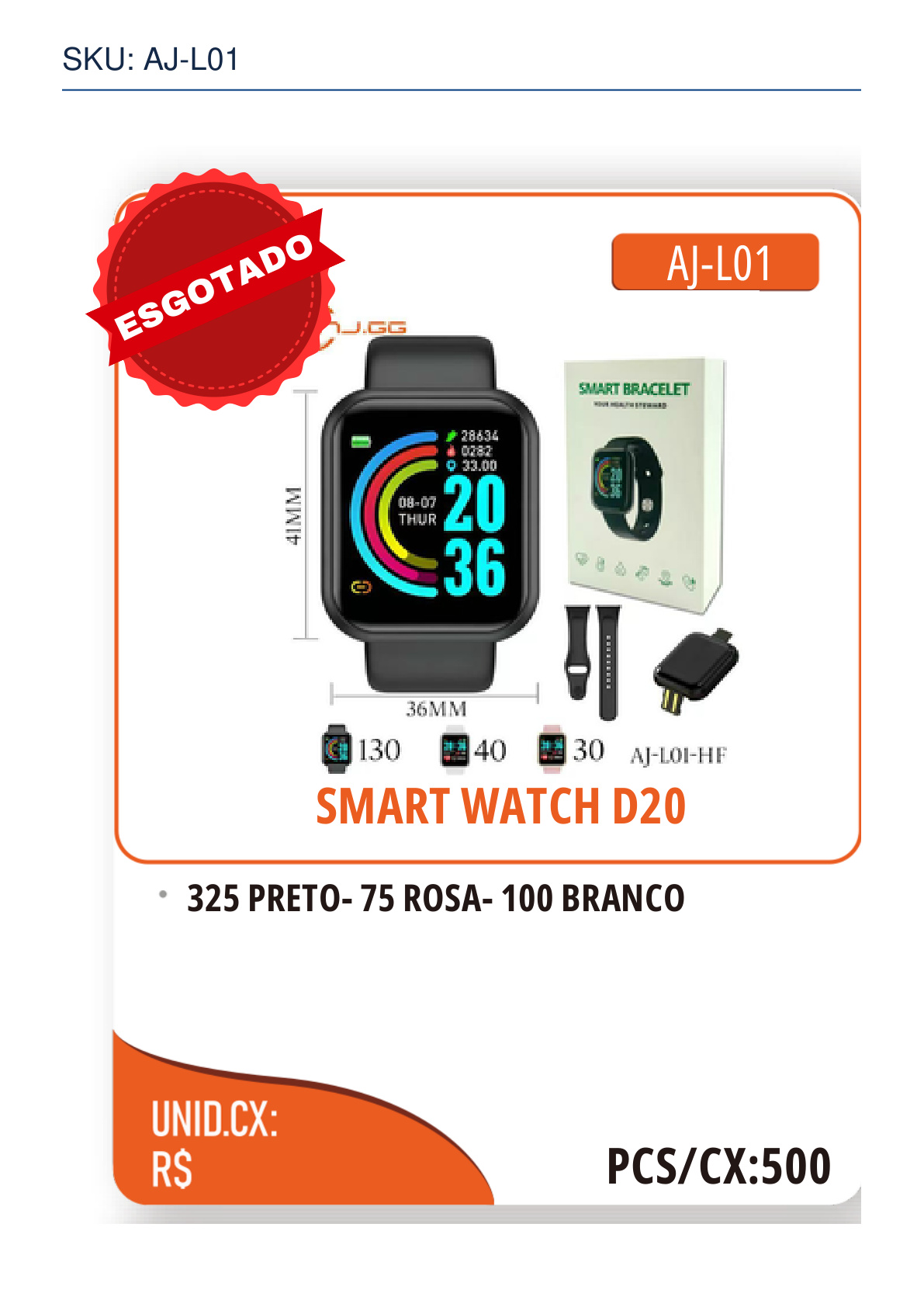 SMART WATCH D20