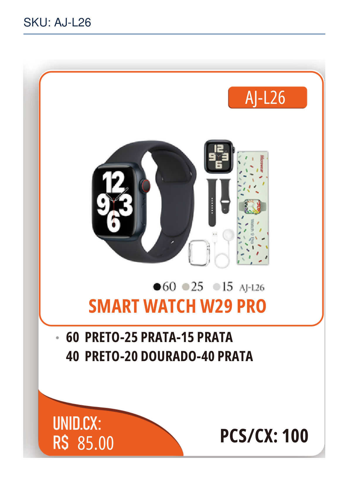SMART WATCH W29 PRO