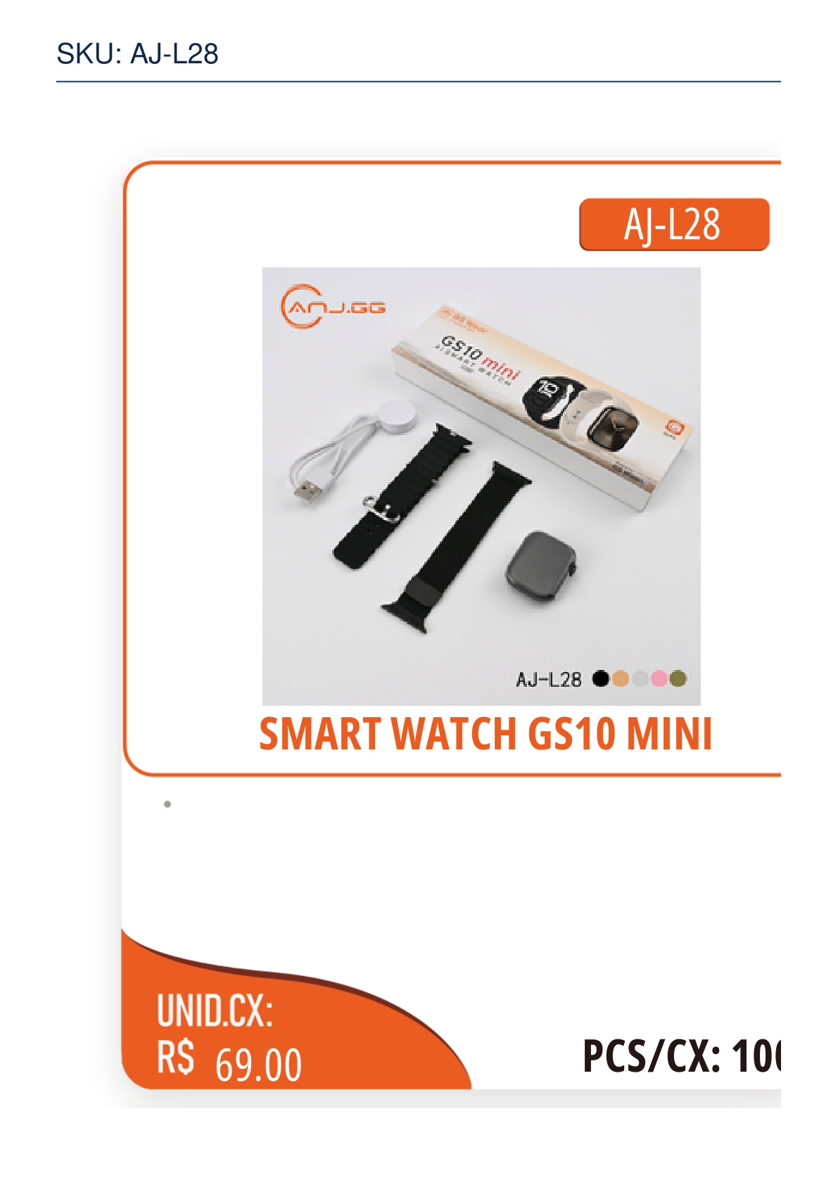 SMART WATCH GS10 MINI