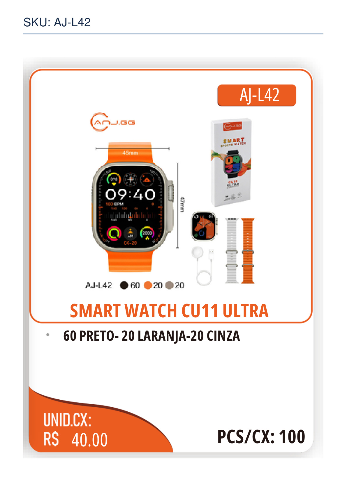 SMART WATCH CU11 ULTRA