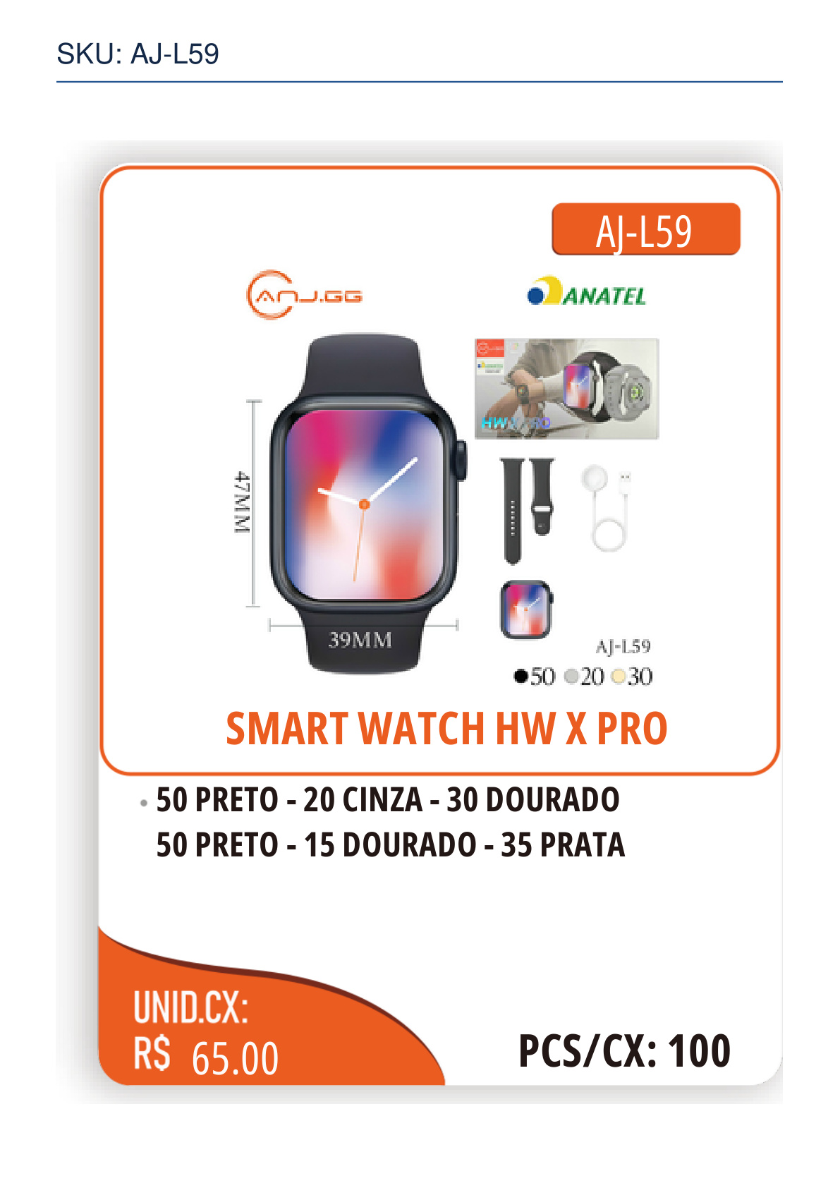 SMART WATCH HW X PRO