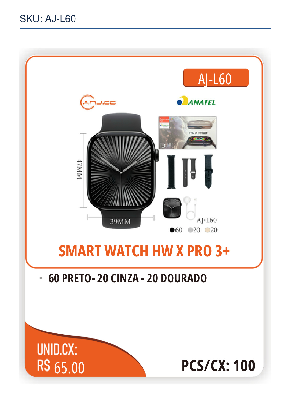 SMART WATCH HW X PRO 3+