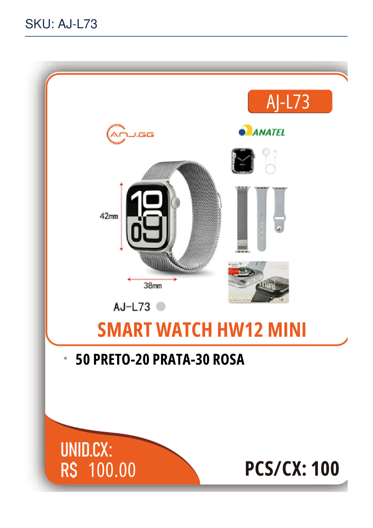 SMART WATCH HW12 MINI