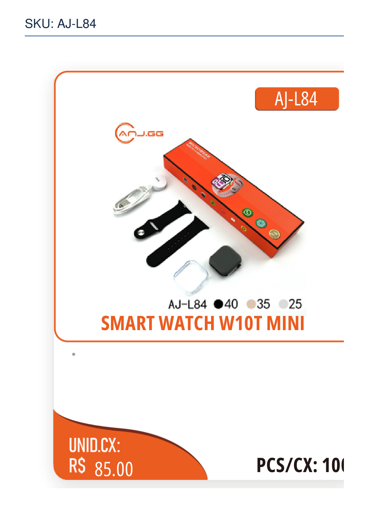 SMART WATCH W10T MINI