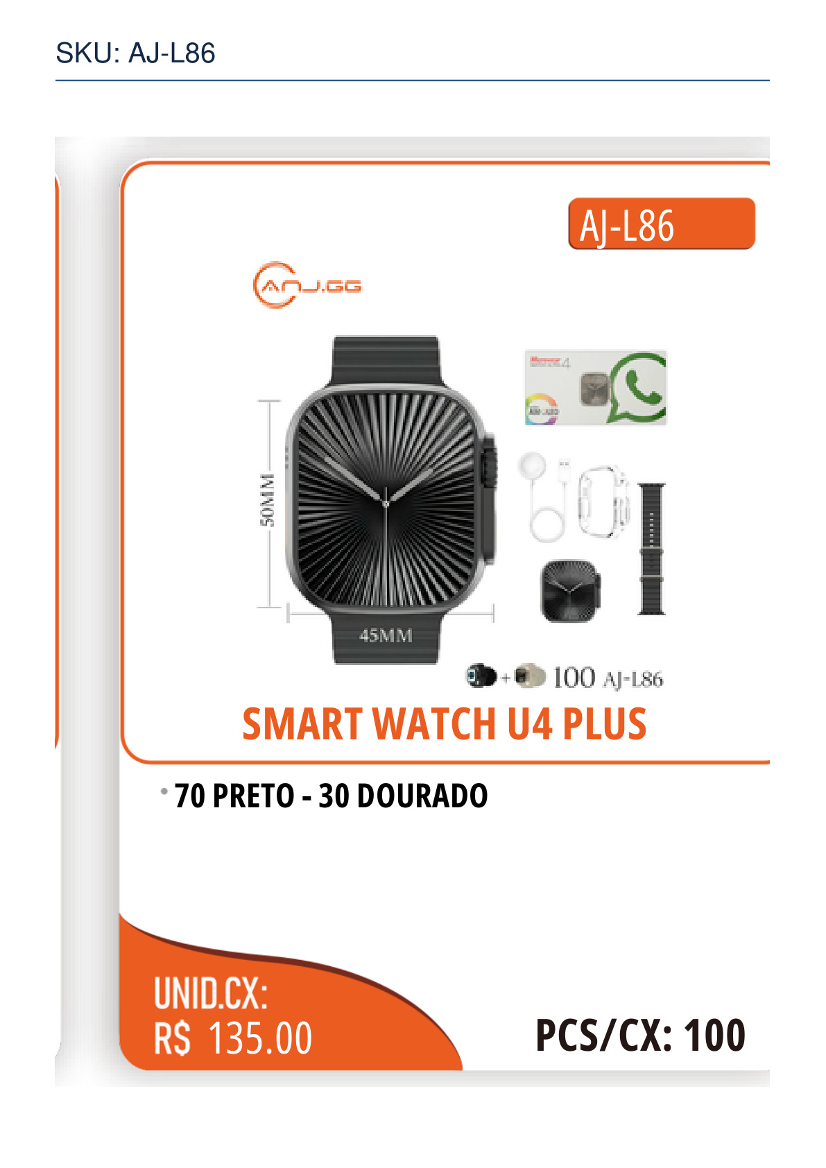 SMART WATCH U4 PLUS