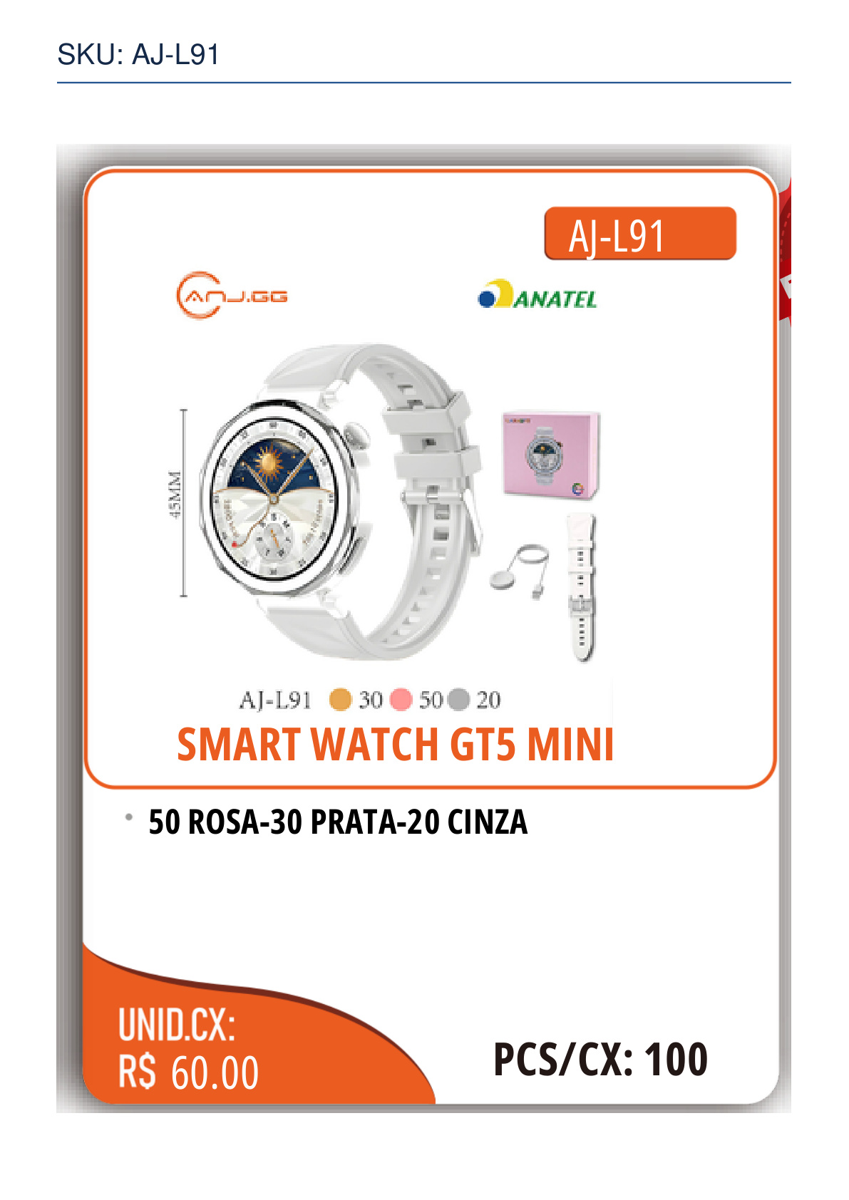 SMART WATCH GT5 MINI