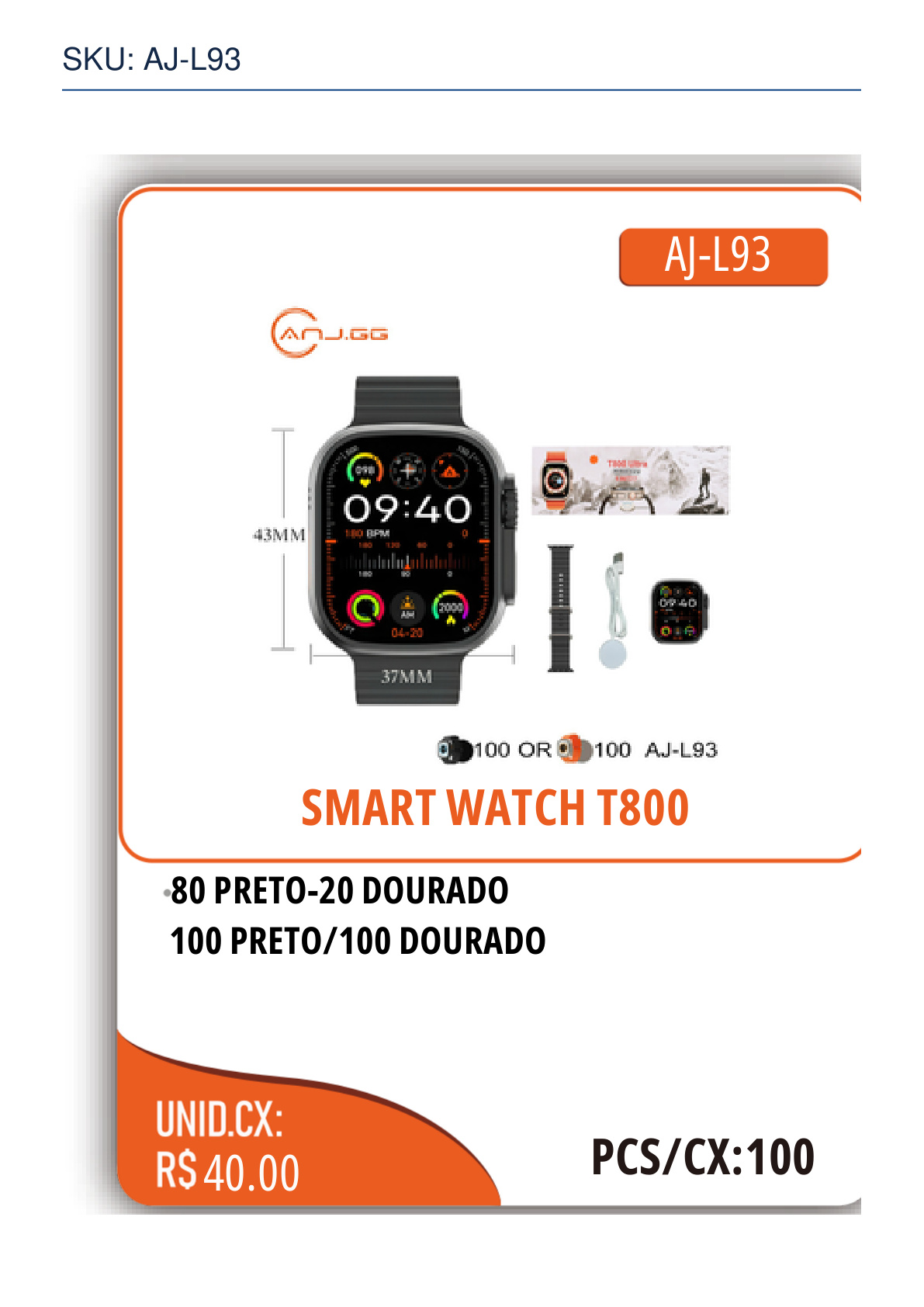 SMART WATCH T800