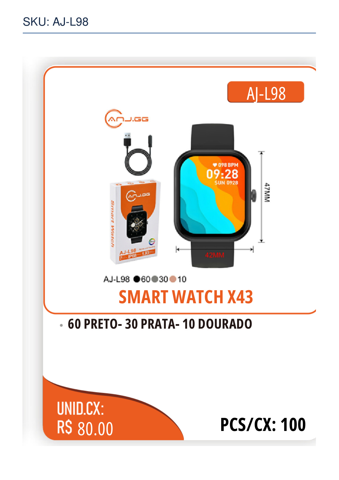 SMART WATCH X43