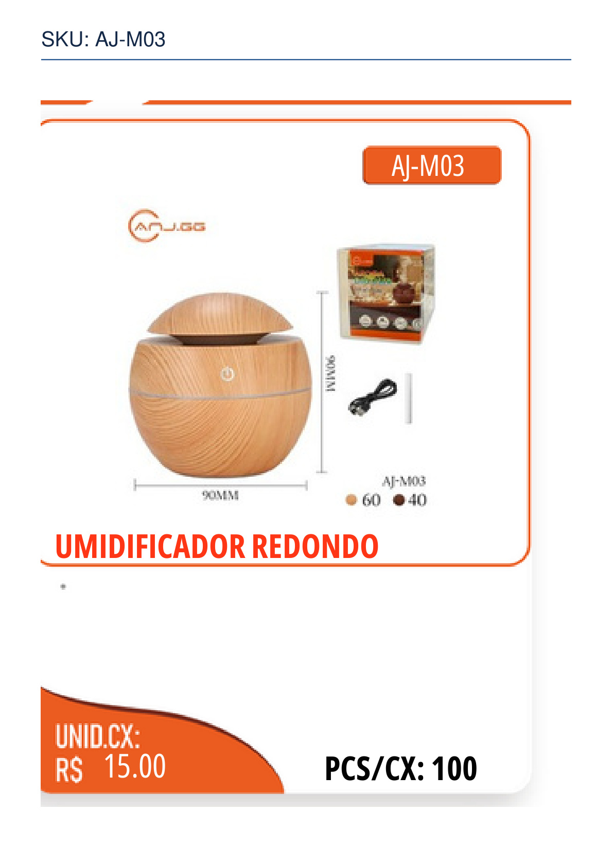 UMIDIFICADOR REDONDO