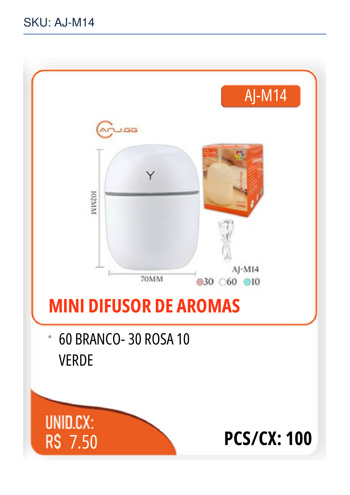 MINI DIFUSOR DE AROMAS