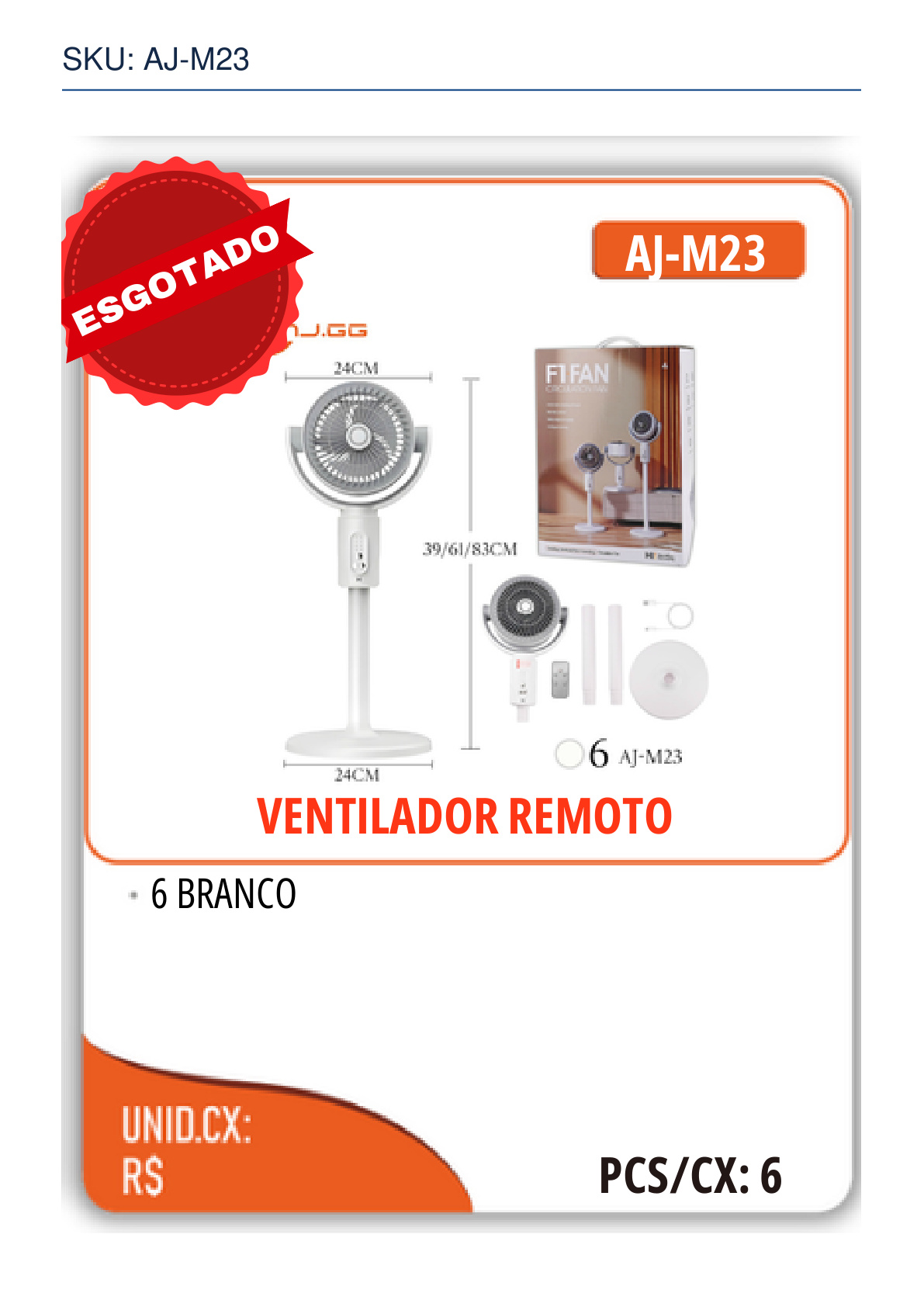 VENTILADOR REMOTO