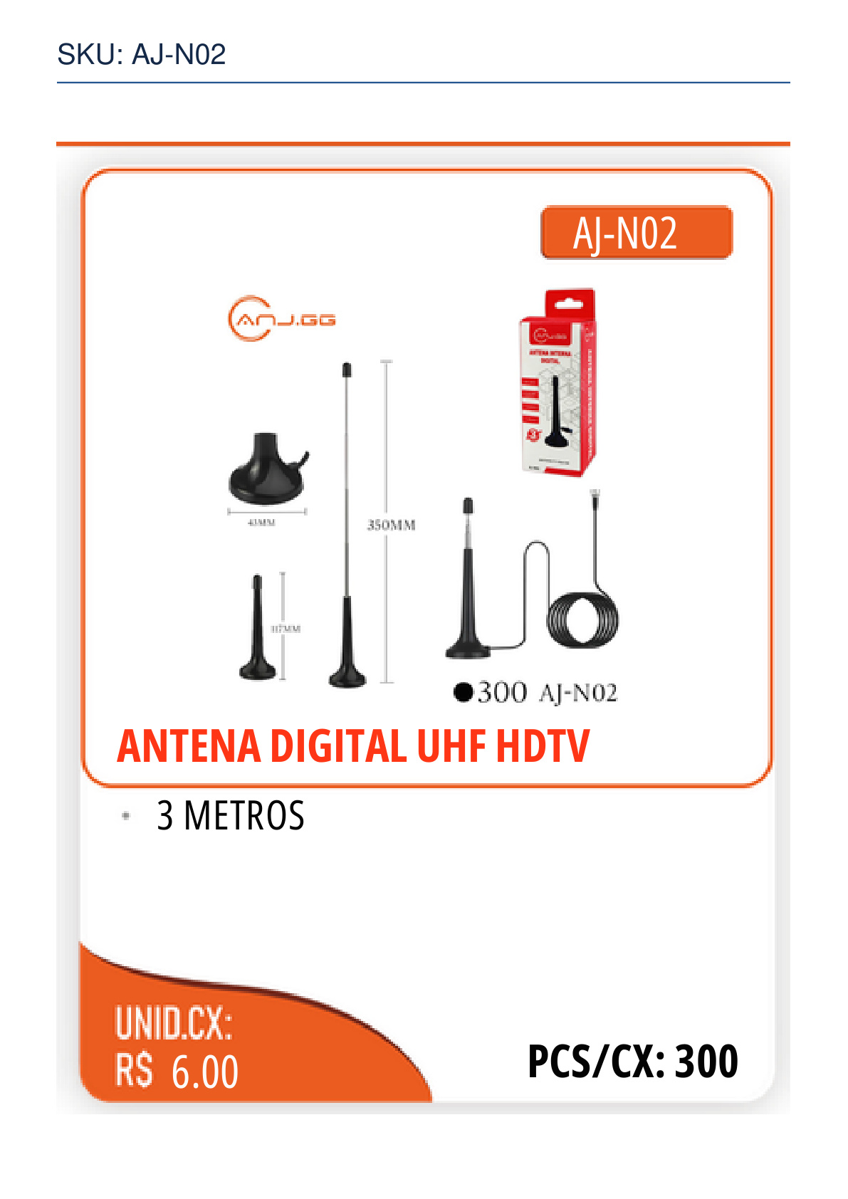 ANTENA DIGITAL UHF HDTV