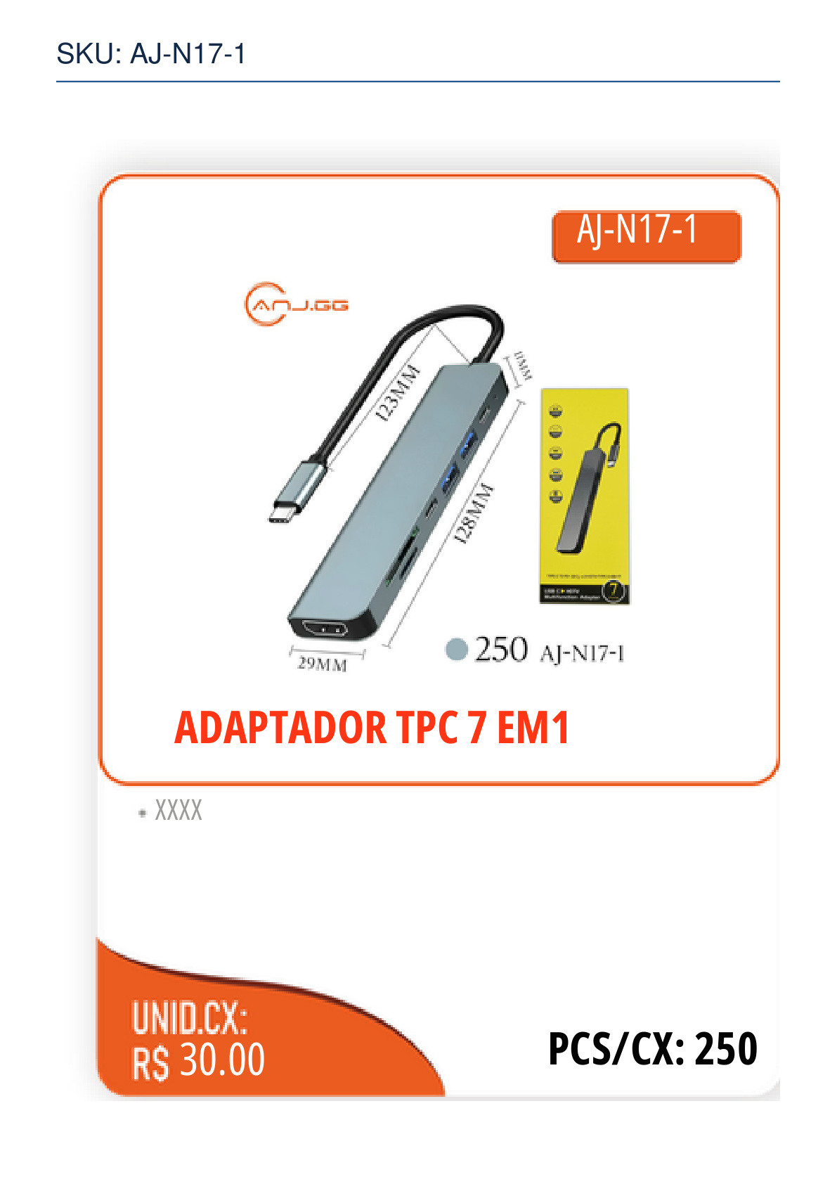 ADAPTADOR TPC 7 EM1