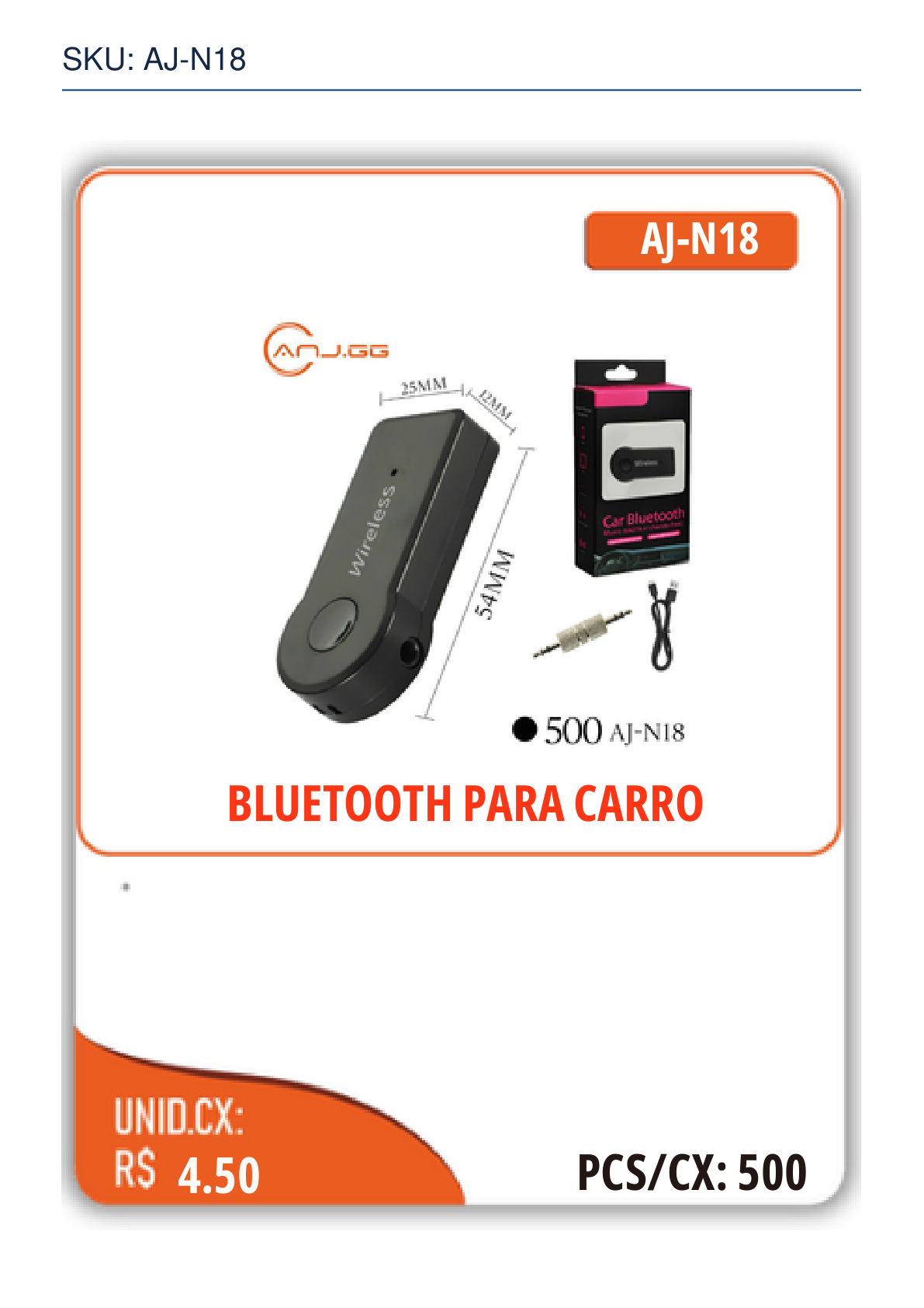 BLUETOOTH PARA CARRO