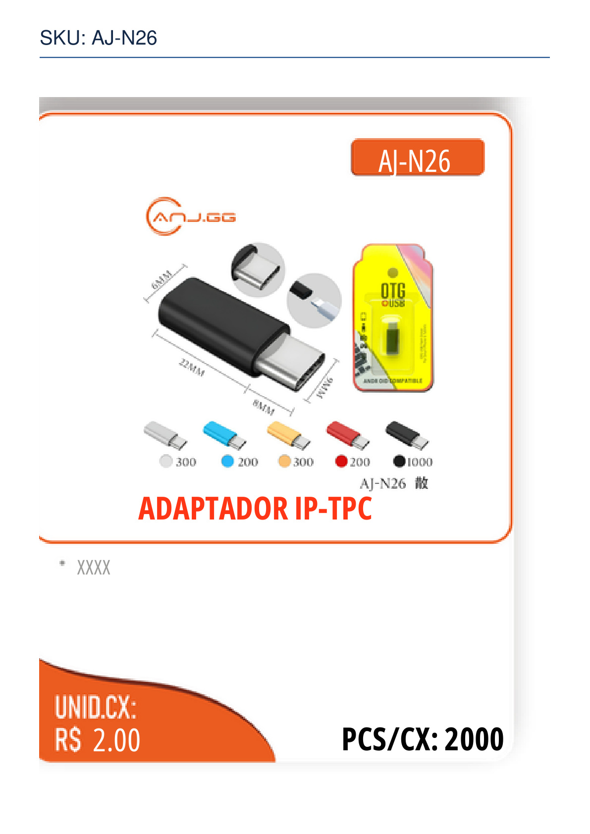 ADAPTADOR IP-TPC