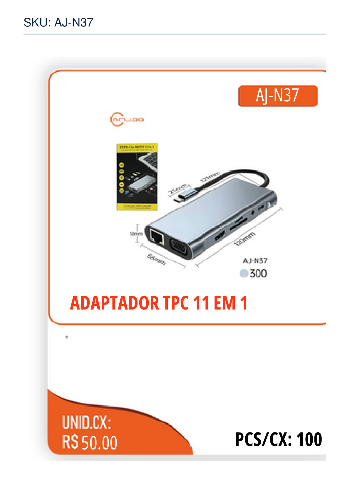 ADAPTADOR TPC 11 EM 1