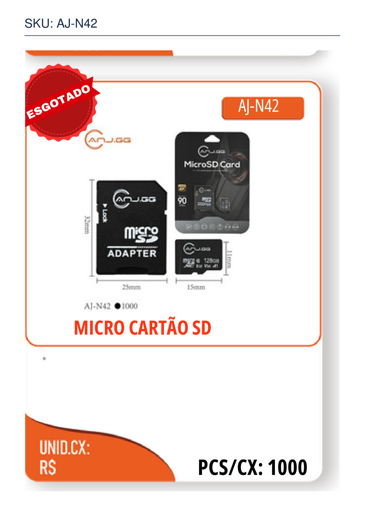 MICRO CARTÃO SD